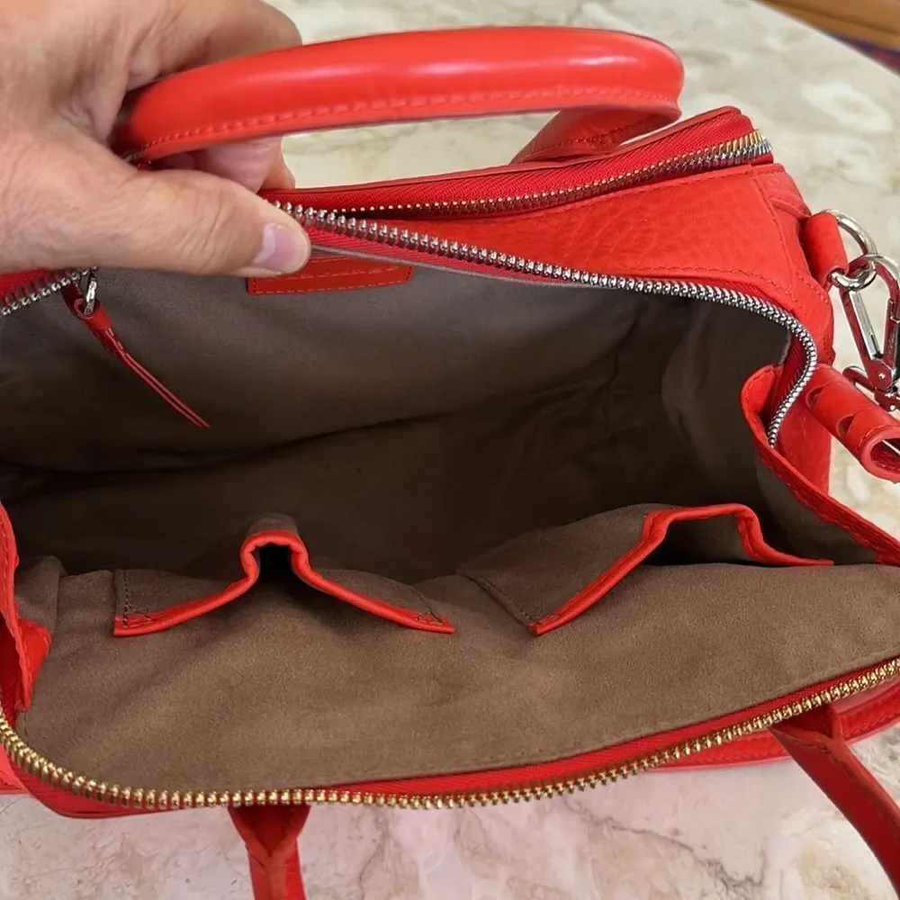 Mackage DEVA Leather & Suede Satchel Shoulder Bag - Picture 12 of 15